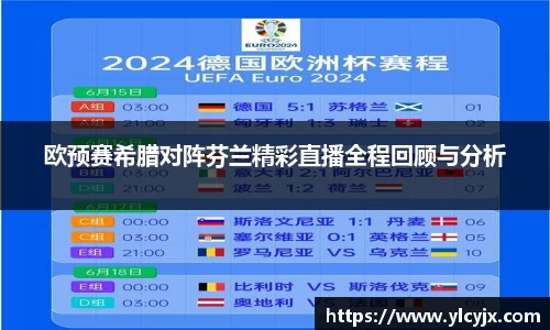 欧预赛希腊对阵芬兰精彩直播全程回顾与分析